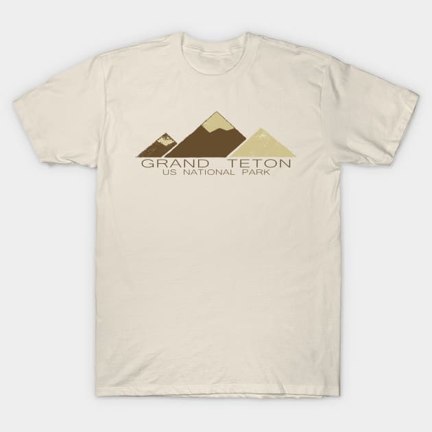 Grand Teton Wyoming US National Park T-Shirt by Sassee Designs